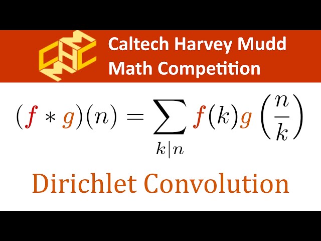 Properties of Dirichlet Convolution with Prof. Omar!