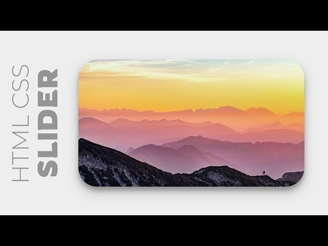 Pure HTML CSS Slider | CSS Animation Examples