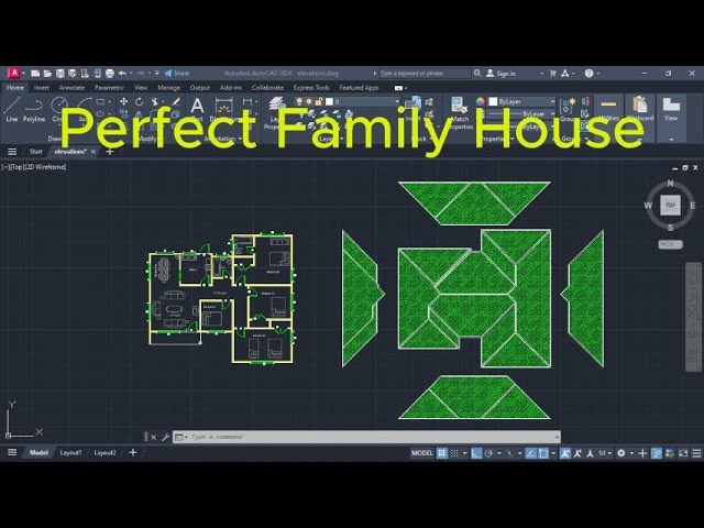 Roof Plan in AutoCAD | Step‑by‑Step Tutorial