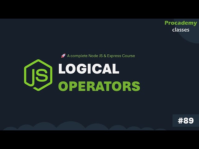 #89 Logical Query Operators in MongoDB | Complete Node JS + Express Course with MongoDB