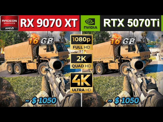 IS THE RADEON RX 9070 XT CAN REPLACE RTX 5070 Ti? 10 GAMES TEST | 1080p / 1440p/ 4K, FSR 4, DLSS, FG