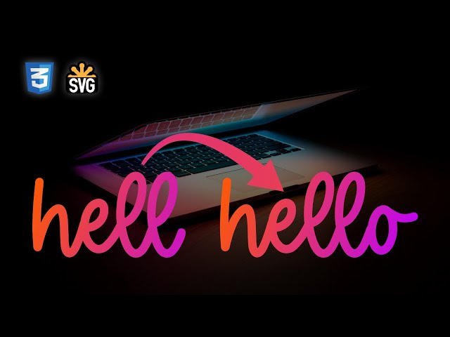 CSS text drawing animation with SVG |  HTML CSS