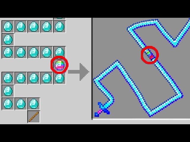 Minecraft but THERE ARE SHAPED CRAFTS...