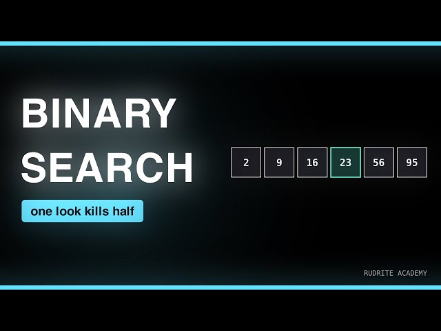 Binary Search Explained — From a Sorted Array to Any Answer Space, Visualized