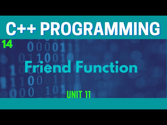 Friend Function in C++(Urdu/Hindi)