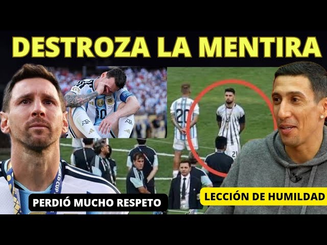 🚨 DI MARIA DESTROYS ARGENTINA AND GIVES A WORLD-CLASS LESSON ON SPANISH SOCCER! MESSI IS NO EXAMPLE!