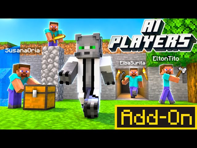 They added AI FAKE FRIENDS to Minecraft Bedrock!!!