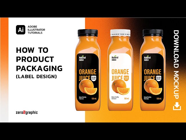 Packaging Design Tutorial (Label Design) in Adobe Illustrator | Full Process
