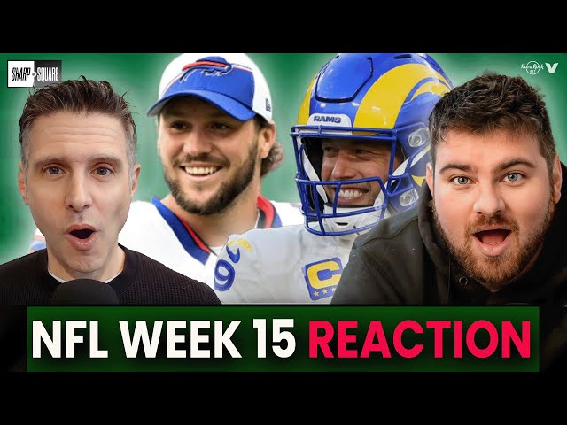 NFL WEEK 15 REACTION - Bills-Patriots, Packers-Broncos, Panthers-Saints, Lions-Rams, Chargers-Chiefs