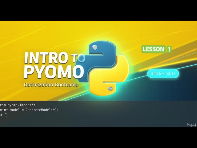 Introduction - Complete Pyomo Bootcamp: Python Optimization for Beginners