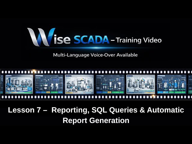 Wise SCADA  Tutorial #7 |  Reporting, SQL Queries & Automatic Report Generation