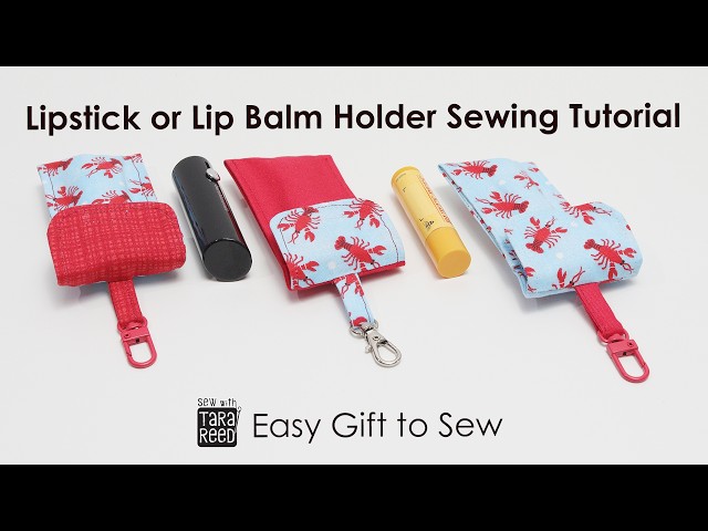 Lipstick Holder Sewing Tutorial with a Flap to keep it Secure