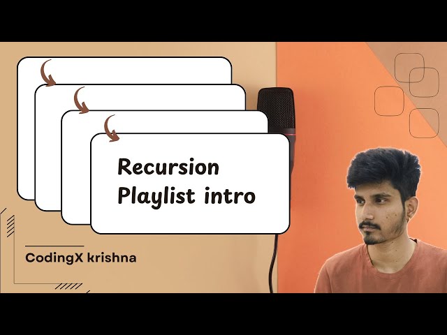Master Recursion in Java | Playlist Overview + Recursion Basics for Beginners