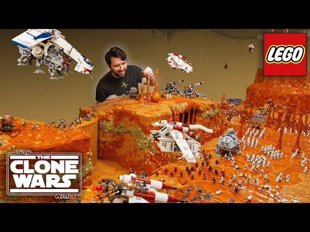 Building Geonosis in 9 minutes! LEGO Star Wars MOC Timelapse