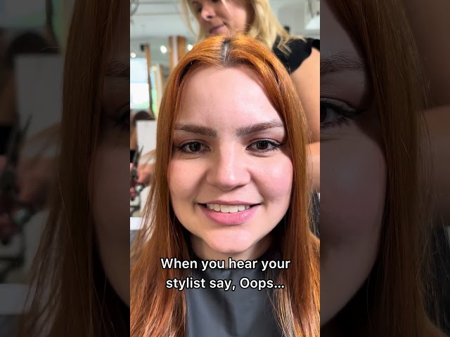 That heart-stopping moment when you hear ‘Oops…’ in the salon #SalonHumor #OopsMoment #FBSBoston