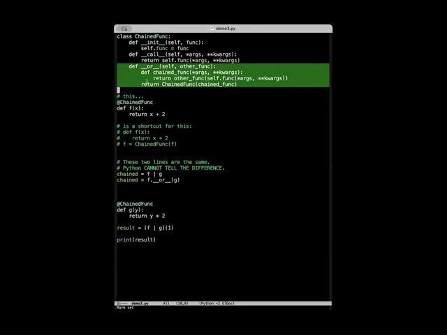 Discovering a new Python decorator pattern in real time