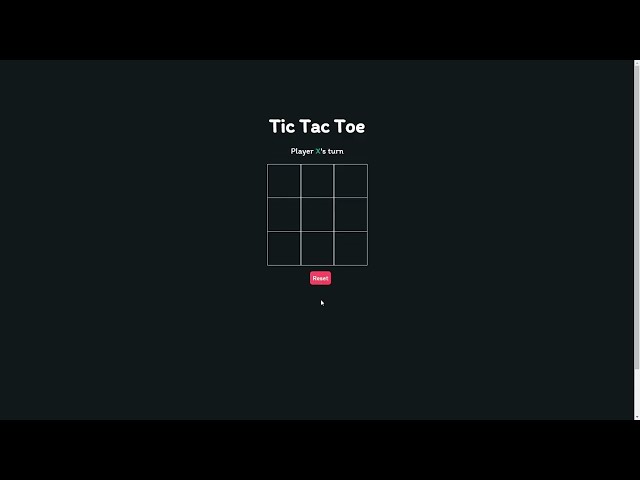 How to create a Tic Tac Toe game using HTML, CSS and JAVASCRIPT || ULOGICMATRIX