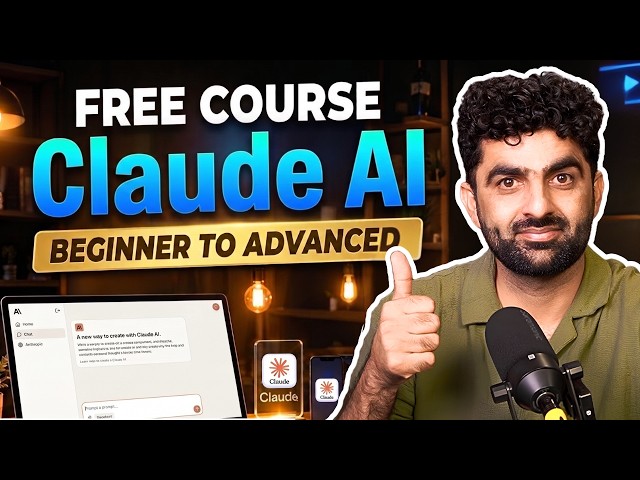 Claude AI Full Course 2026 (Complete Beginner Tutorial)