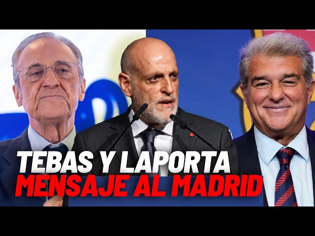 Tebas, en el acto de Laporta: "No tenéis nada que envidiar a ningún club de este país" I MARCA
