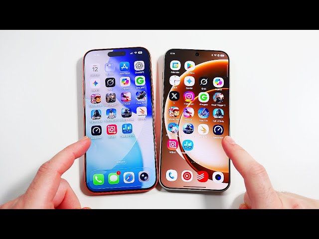 iOS 26 vs OxygenOS 16 Animations Test