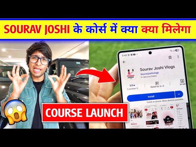 😲Sourav Joshi Launch Paid Vlogging Course| Sourav Joshi new Vlog | Sourav Joshi vlogs Avantika bhatt