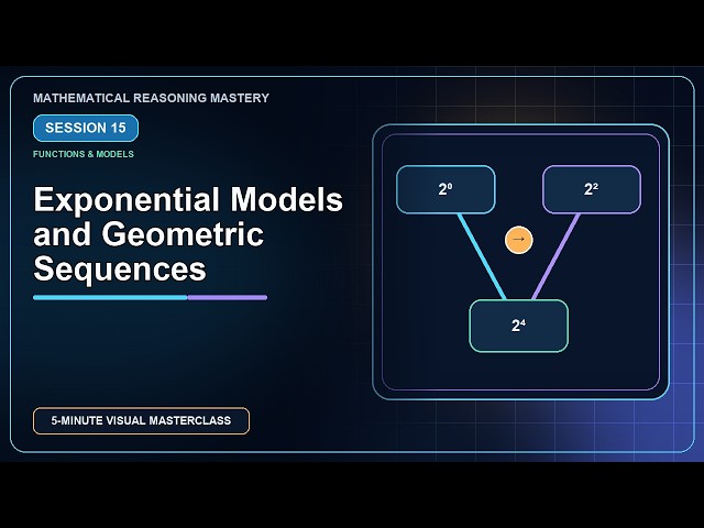 Exponential Models and Geometric Sequences | Session 15