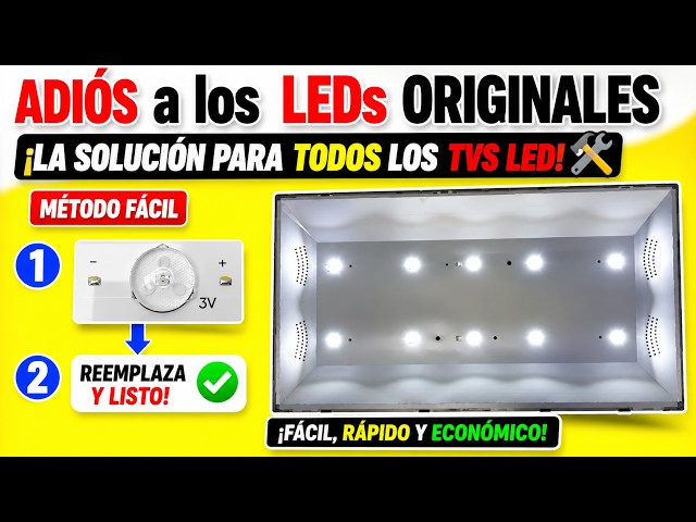 !Adiós a los LEDs originales: ya puedes adaptar sin complicaciones! a todos los TV LEDs.!