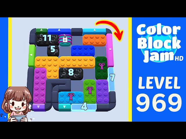 Color Block Jam Level 969 Solution Walkthrough