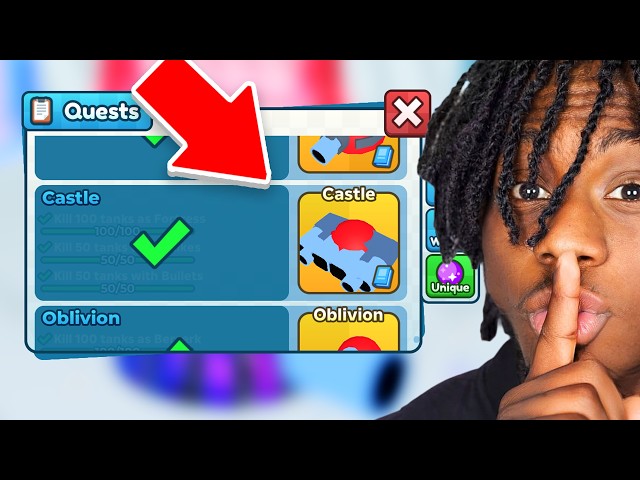 I Unlocked the CASTLE TANK in Tank Game Roblox