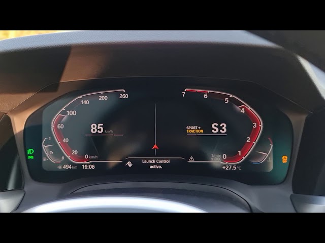 BMW Serie 3 330i G20 Launch control 0-200km/h acceleration 258HP