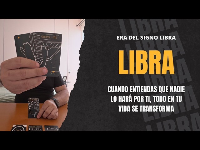 LIBRA ♎️ Cuando entiendas que nadie lo hará por ti, todo en tu vida se transforma