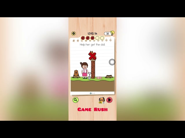 Brain Test 5 : Level 54 help her get the doll | Brain test 5 Walkthrough solution #braintest5