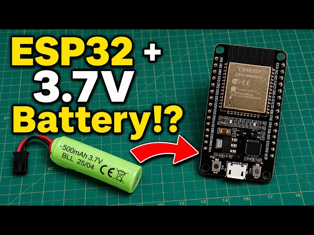 How to Power an ESP32 with a 3.7V Lithium Battery (Quick Tips)