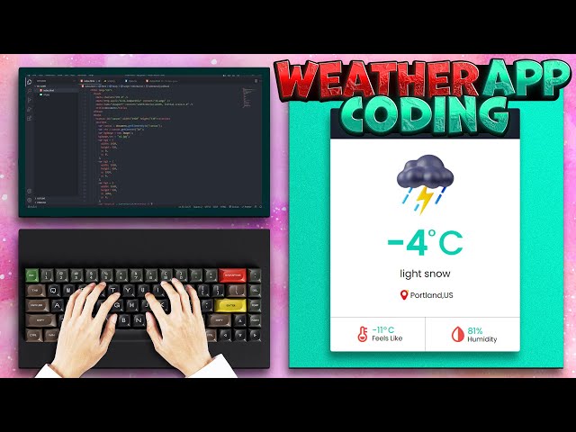 ASMR Programming - Weather App Coding With JavaScript - No Talking