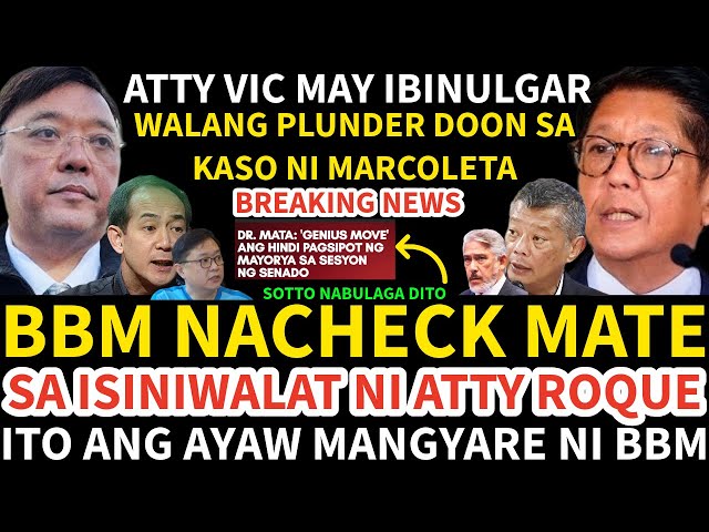 BBM NACHECK MATE SA ISINIWALAT NI ROQUE "CHECK MATE ANG BBM 11" NAKU ITO ANG AYAW MANGYARE NI AHAS