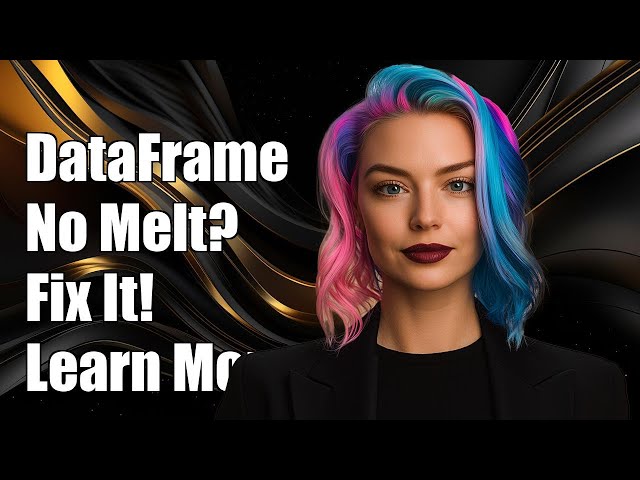 'DataFrame' object has no attribute 'melt'