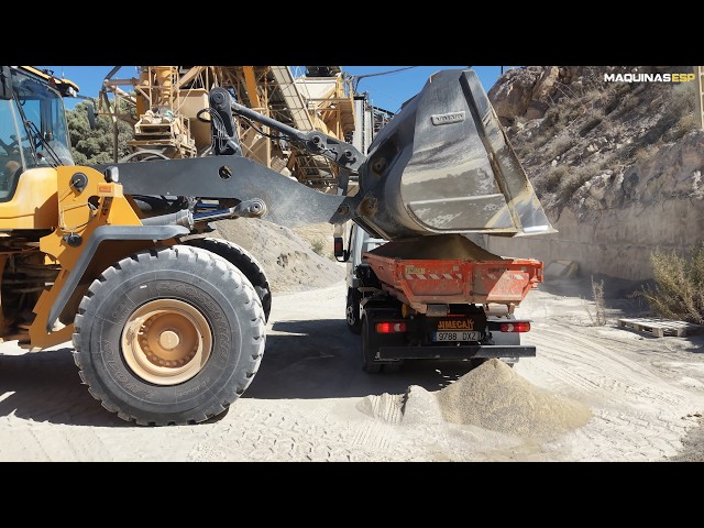 Volvo L150H Wheel Loader Working at an Aggregate Plant