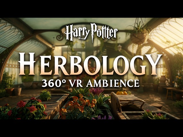 Herbology at Hogwarts 🌱 Immersive Harry Potter Ambience | 360º Experience 🪴 Look Around the Scene ◈