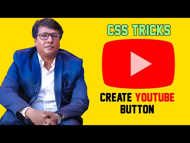 How to Make Youtube Button using CSS | CSS Tricks | Programming with Rakesh
