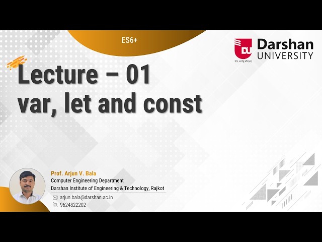 ES6+ Part 01 - var, let and const