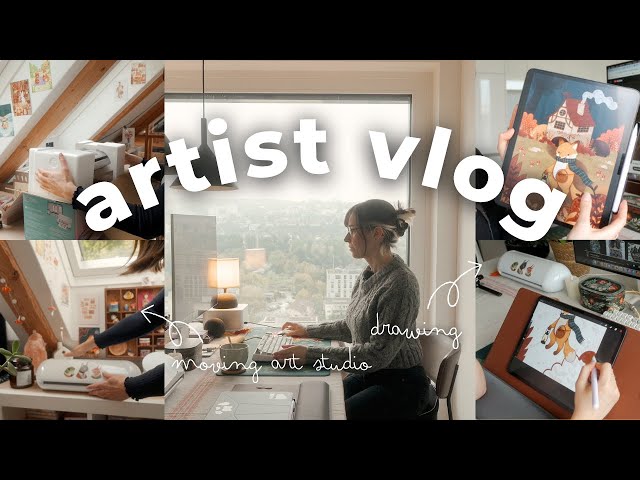 Moving my Art Studio to Switzerland ✿ Studio Vlog 59