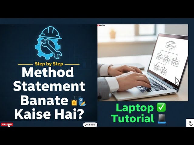 ✨ Method Statement Banate Kaise Hai? 🏗️📝 | Step by Step Laptop Tutorial 💻✅