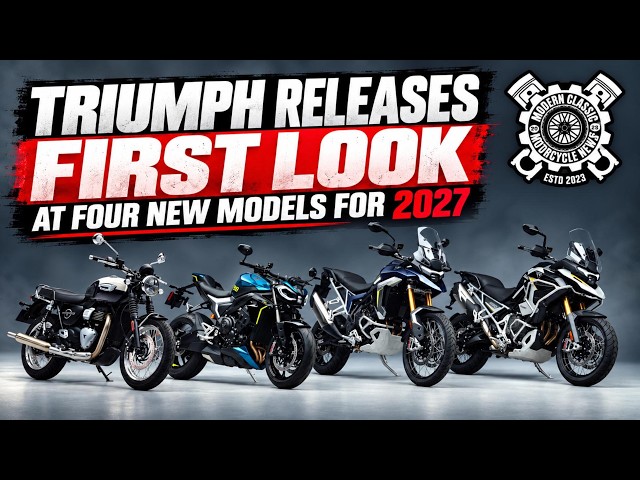 Triumph Releases First Look at Four New Models for 2027