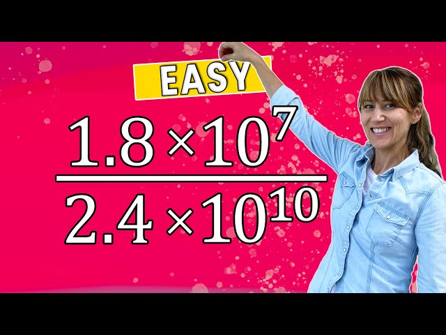 How to Divide Numbers in Scientific Notation