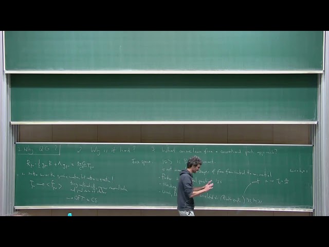 Lecture 1 — Why Quantum Gravity? (Simone Speziale - Prague, Fall 2022)