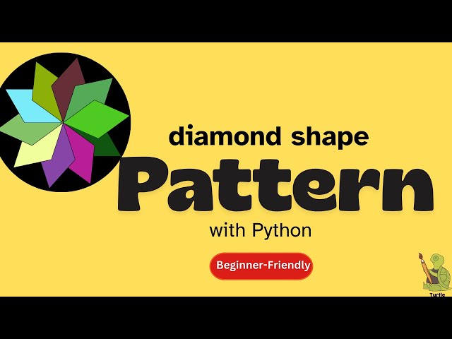 How to draw pattern? | Python turtle Project | Episode-10