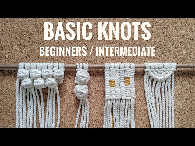 MACRAME KNOTS TUTORIAL | BEGINNERS / INTERMEDIATE | BERRY KNOT | SEMI CIRCLE WALL HANGING