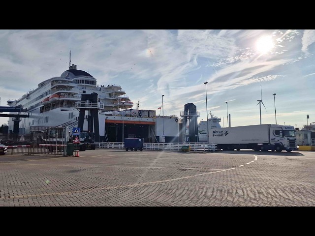 Rotterdam-Holland To Hull-England Ferry Crossing With Truck