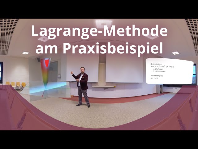 Lagrangian method using a practical example | VR 8K 360°