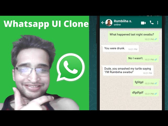Build a Whatsapp Chat Screen UI Clone in Browser Using HTML5 CSS3 and Javascript
